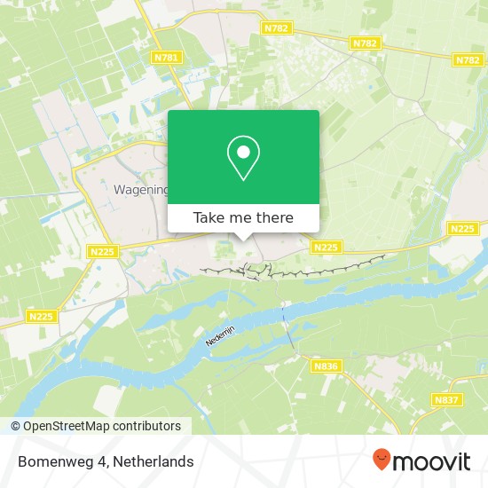 Bomenweg 4, 6703 HD Wageningen map