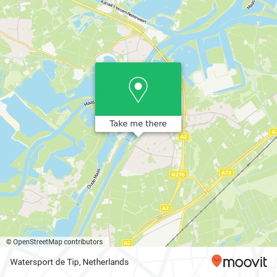 Watersport de Tip, Tipstraat 12 Karte