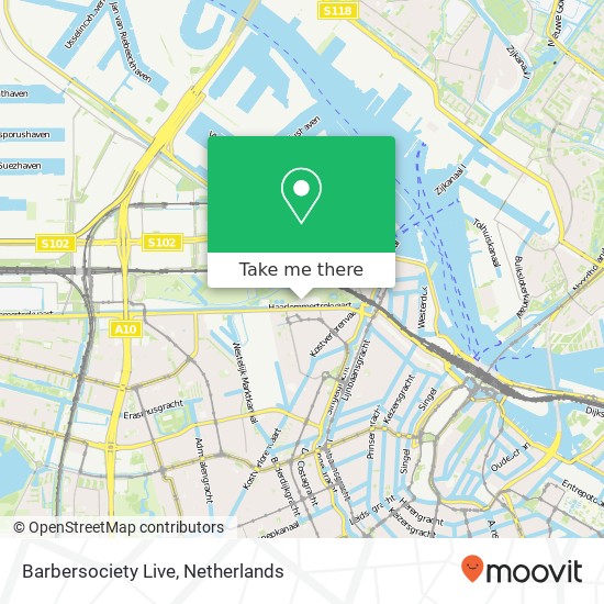 Barbersociety Live, Pazzanistraat 37 map