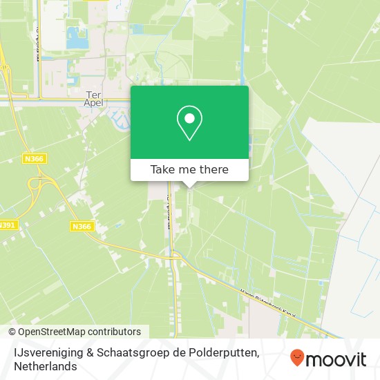 IJsvereniging & Schaatsgroep de Polderputten, Hanetangerweg 5A map