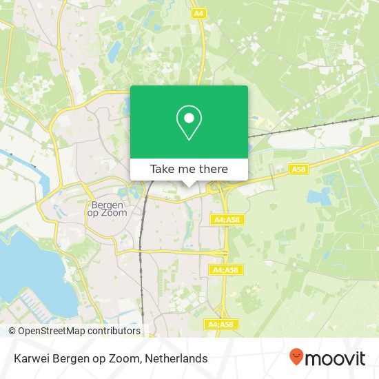 Karwei Bergen op Zoom, Drebbelstraat 42 Karte