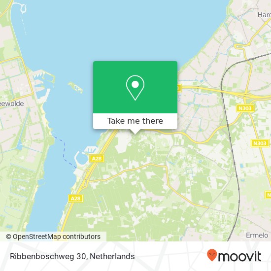 Ribbenboschweg 30, 3853 MN Ermelo map