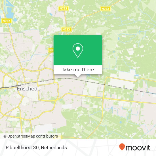 Ribbelthorst 30, 7531 GB Enschede map