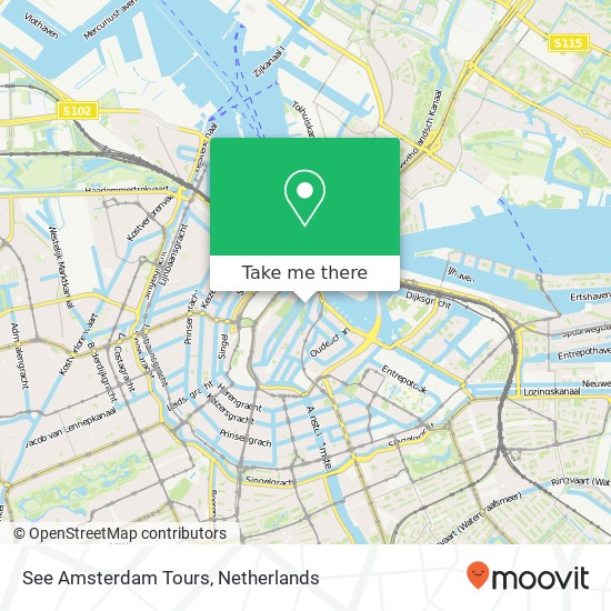 See Amsterdam Tours map