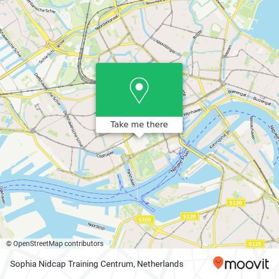 Sophia Nidcap Training Centrum, Dokter Molewaterplein map