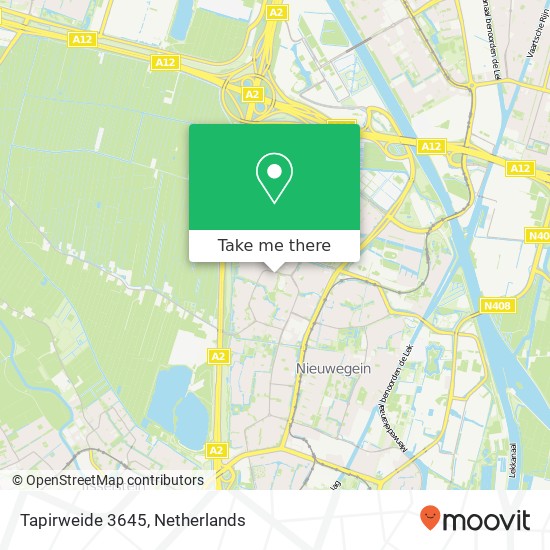 Tapirweide 3645, 3437 EL Nieuwegein map