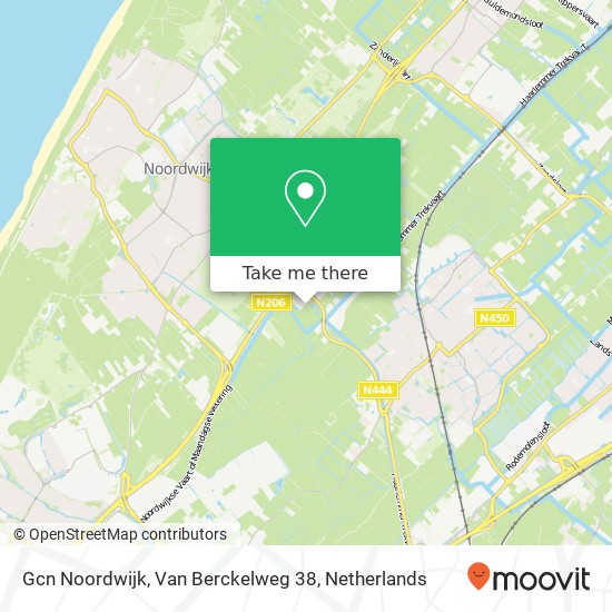 Gcn Noordwijk, Van Berckelweg 38 Karte