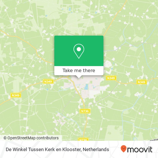 De Winkel Tussen Kerk en Klooster, Kerkplein map