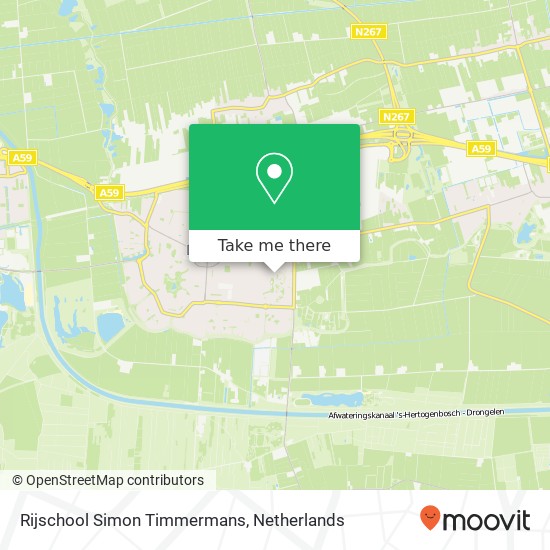 Rijschool Simon Timmermans, Vermeerplantsoen 48 map