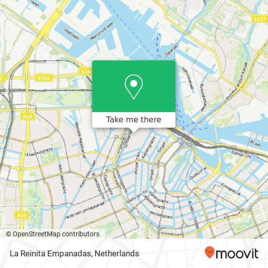 La Reinita Empanadas, Lindengracht 207H map