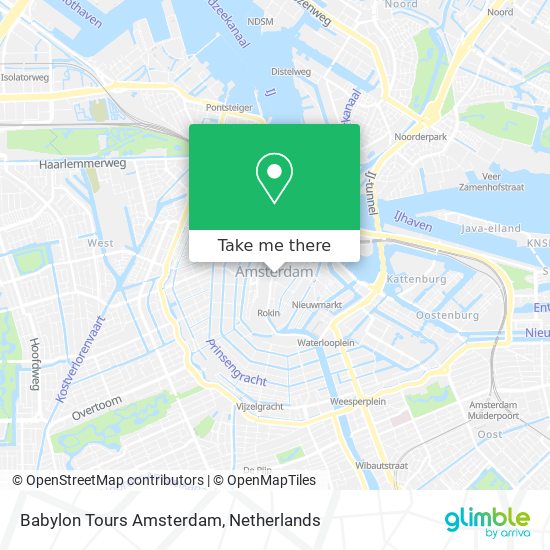 Babylon Tours Amsterdam Karte