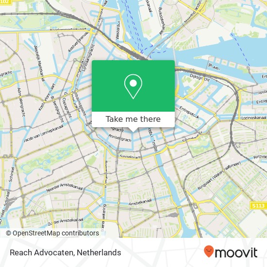 Reach Advocaten, Keizersgracht 722 Karte