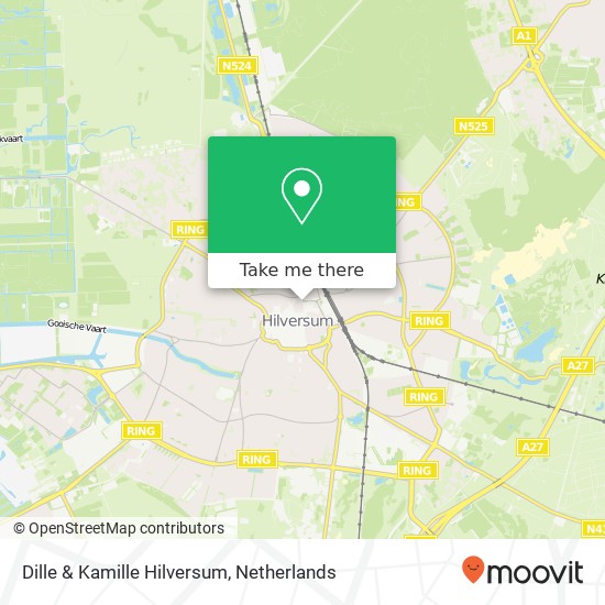 Dille & Kamille Hilversum, Groest 36 map