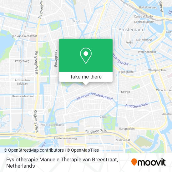 Fysiotherapie Manuele Therapie van Breestraat Karte
