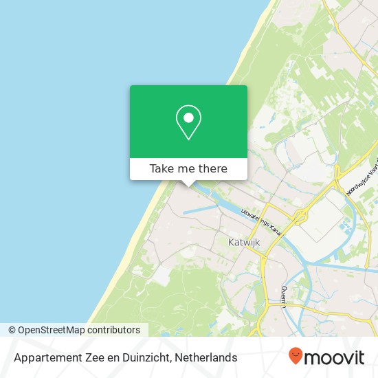 Appartement Zee en Duinzicht, Rijnmond 84 map