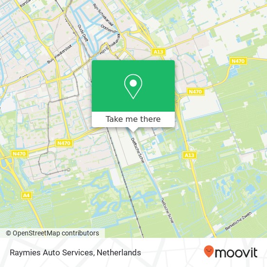 Raymies Auto Services, Rotterdamseweg 386 map