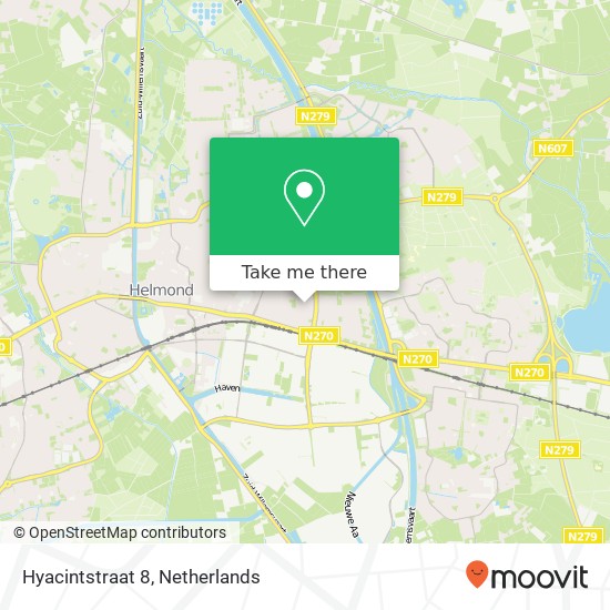 Hyacintstraat 8, 5701 WJ Helmond map