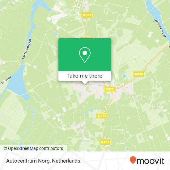 Autocentrum Norg map