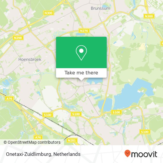 Onetaxi-Zuidlimburg map