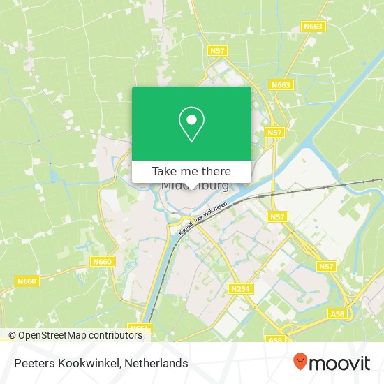 Peeters Kookwinkel, Nieuwe Burg 8 map