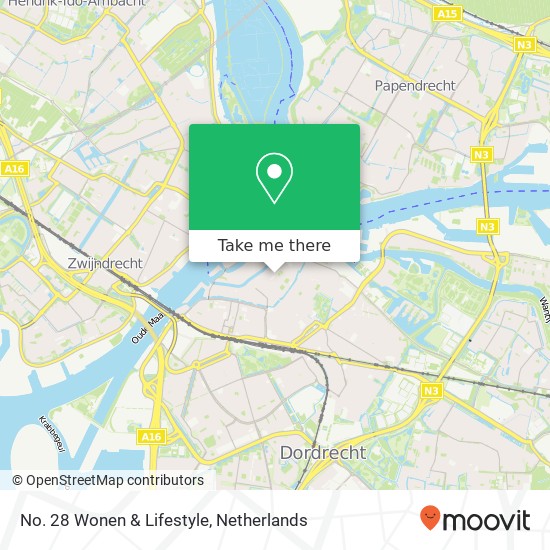No. 28 Wonen & Lifestyle, Nieuwstraat 28 map