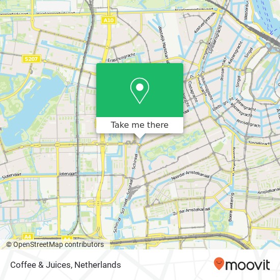 Coffee & Juices, Baarsjesweg 302 map