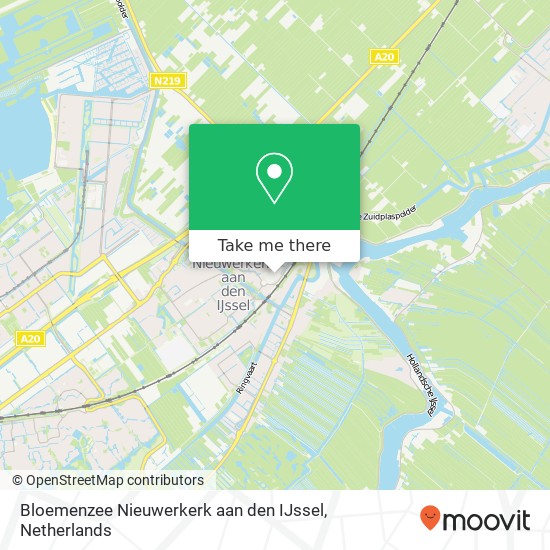 Bloemenzee Nieuwerkerk aan den IJssel, Reigerhof 70 Karte