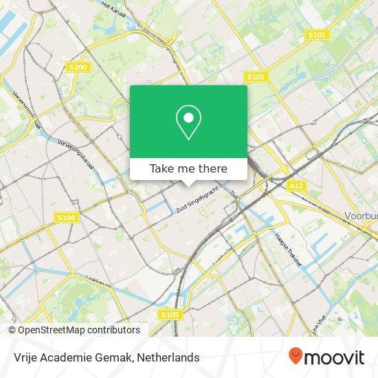Vrije Academie Gemak, Paviljoensgracht map