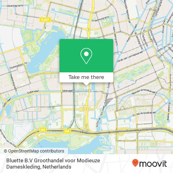 Bluette B.V Groothandel voor Modieuze Dameskleding, Koningin Wilhelminaplein 29 map