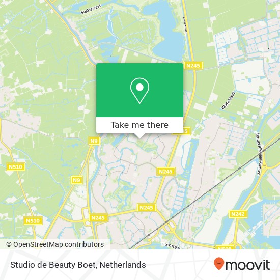 Studio de Beauty Boet map