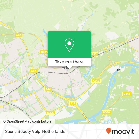 Sauna Beauty Velp, Stationsstraat 30 map