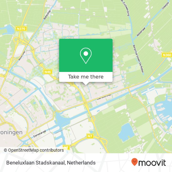 Beneluxlaan Stadskanaal map