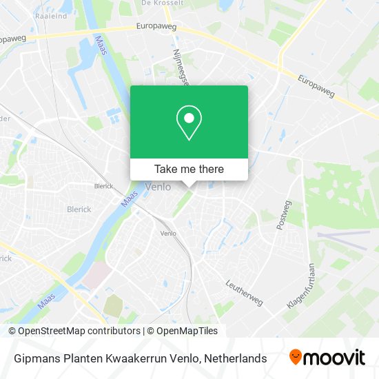 Gipmans Planten Kwaakerrun Venlo Karte