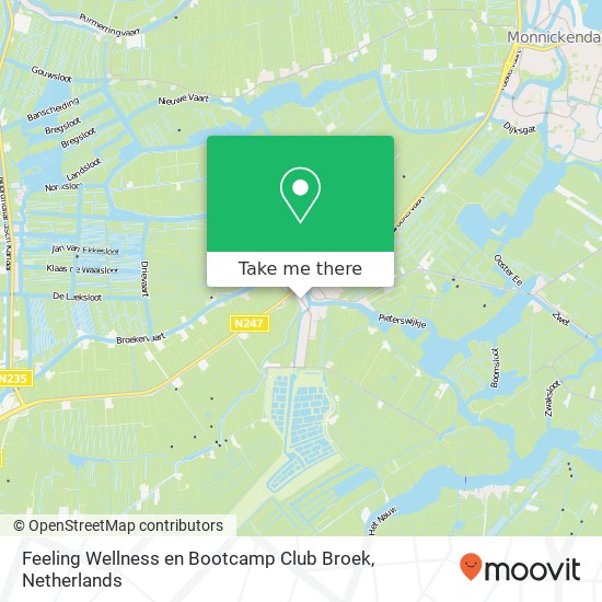 Feeling Wellness en Bootcamp Club Broek, Hellingweg 14 Karte