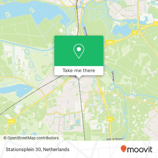 Stationsplein 30, 5261 VB Vught map