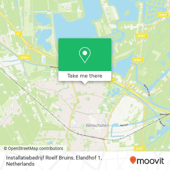 Installatiebedrijf Roelf Bruins, Elandhof 1 map