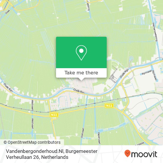 Vandenbergonderhoud.Nl, Burgemeester Verheullaan 26 map