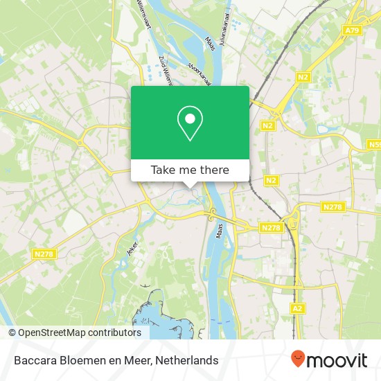 Baccara Bloemen en Meer, Sint Pieterstraat 2 map