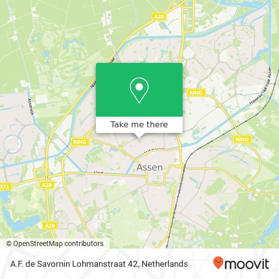 A.F. de Savornin Lohmanstraat 42, 9402 CH Assen map