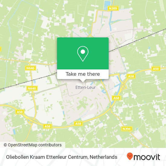 Oliebollen Kraam Ettenleur Centrum map