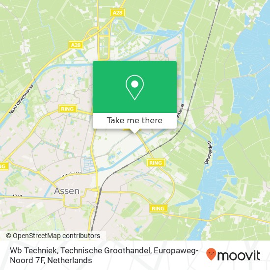 Wb Techniek, Technische Groothandel, Europaweg-Noord 7F map