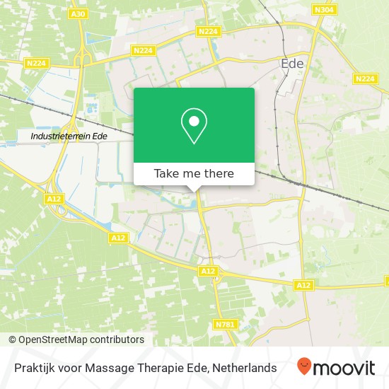 Praktijk voor Massage Therapie Ede, Galvanistraat 1 map