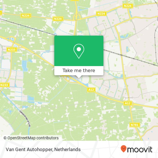 Van Gent Autohopper, Copernicuslaan map
