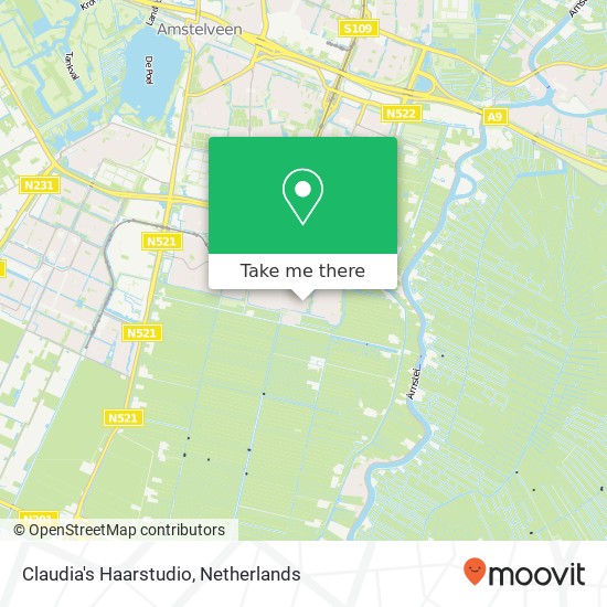 Claudia's Haarstudio, Boegspriet 22 map