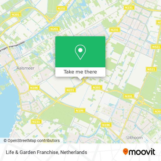 Life & Garden Franchise map