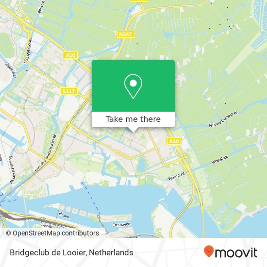 Bridgeclub de Looier map