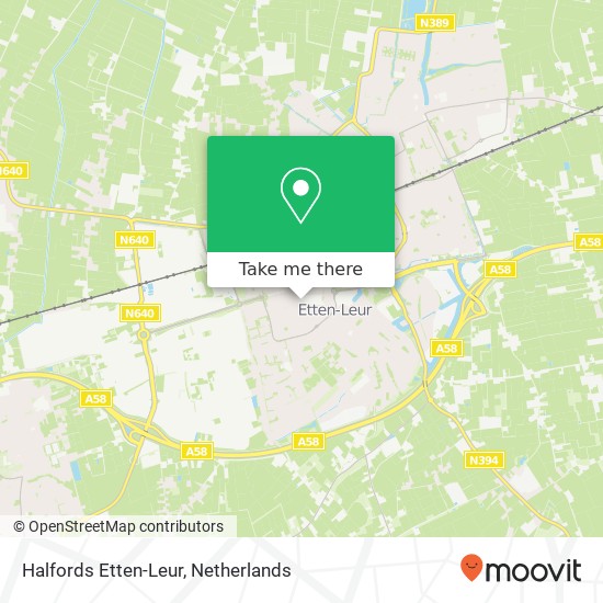 Halfords Etten-Leur, Bisschopsmolenstraat 43 Karte