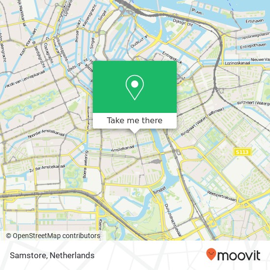 Samstore, Van Woustraat 190S map
