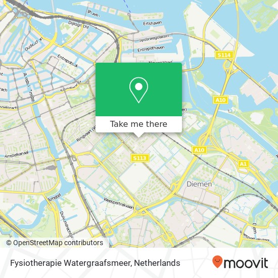 Fysiotherapie Watergraafsmeer, Boylestraat map