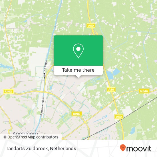 Tandarts Zuidbroek, Distelvlinderlaan 44 map